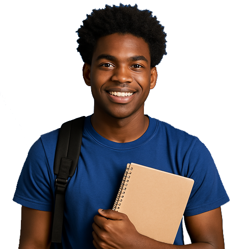 Student with laptop
